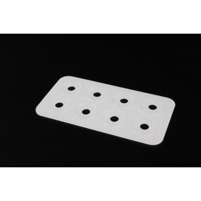 RC BODY MOUNT HOLE PATCHES Clear ( 8 PCS ) - TAMIYA 54785